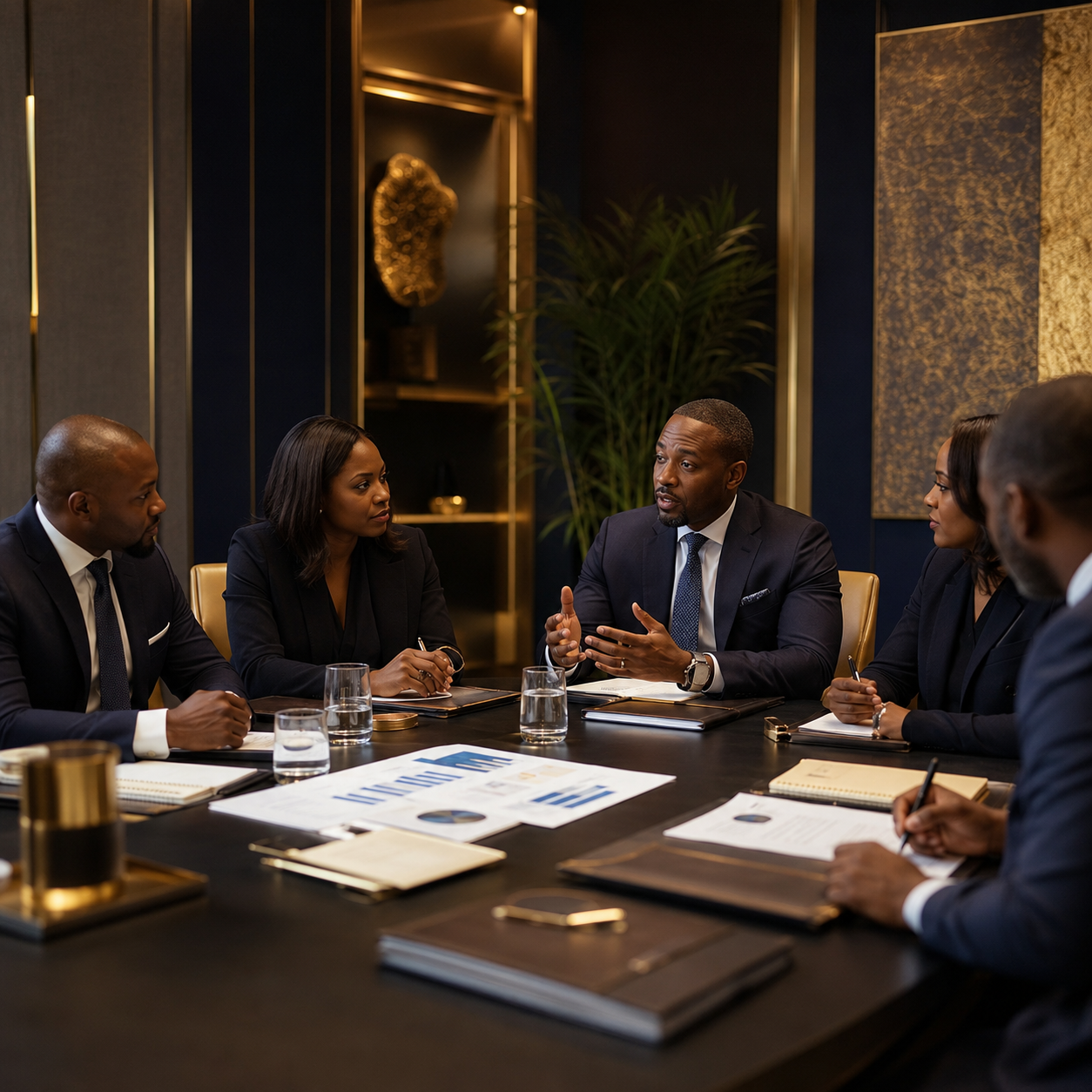 Executives in a premium WILL Capital Academy learning and strategy session